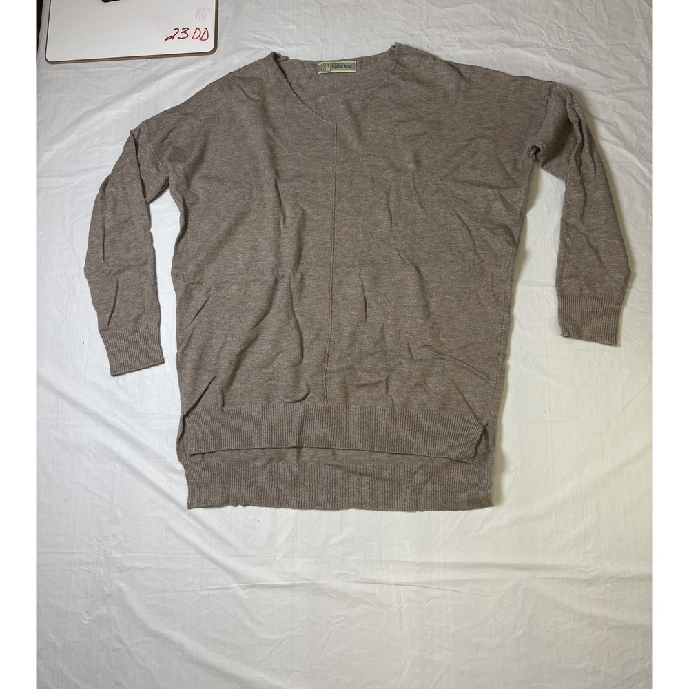 Womens‎ Callie Mac light brown pullover sweater size Small